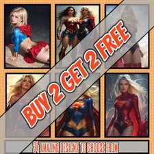 Sexy Supergirl DC Comics Posters/Prints, Home Decor, Wall Art, Gifts