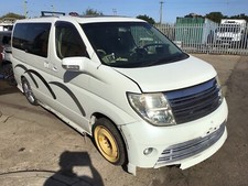 2004 NISSAN ELGRAND E51 FRONT DRIVER RIGHT SIDE DOOR BREAKING WHITE QX1