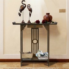 Bamboo Console Table Side