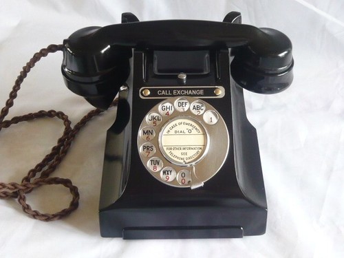 Vintage bakelite telephone - vintage,