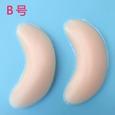 REUSEBLE FASHION SILICONE GEL CHICKEN FILLET MOON SHAPE PUSH UP BRA  ENHANCER 