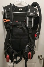 Mares Pegasus BCD MRS Plus Weight Pockets Black Scuba Size Medium 