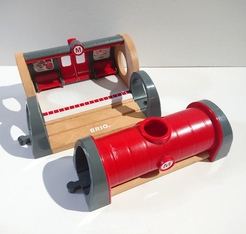 Wooden railway train brio - train,