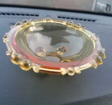 Amber Glass Ashtray Smoking cigar tobacco Memorabilia Smoke Vintage 1960s