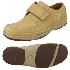 Clarks SWIFT TURN Khaki Nubuck Leather Shoe Men EXTRA-WIDE UK-9 H  EU-43 W