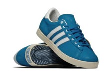 Adidas GREENSTAR Brand New Size 9 UK - Vintage Blue Suede Shoes-  DEADSTOCK