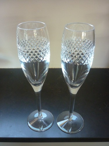 Pair waterford crystal john - crystal,