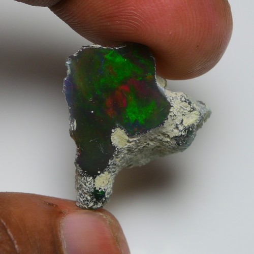 Natural black opal rough - black,
