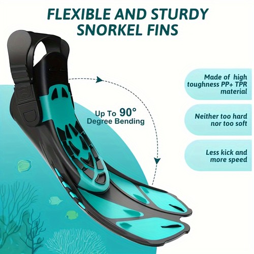 Tej short swim - fins, snorkel