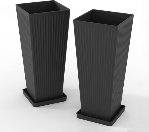 Tall outdoor planters set 2 - outdoor,