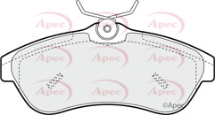 Apec pad1250 front - pad1250, brake