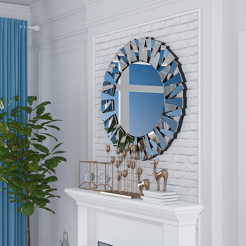 Large round wall mounted - wall,