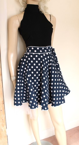 Collectif navy white polkadot - navy,
