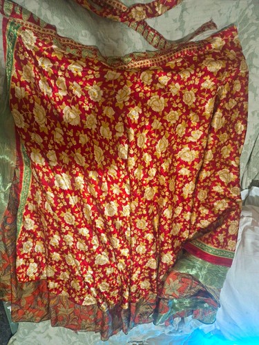 Women red floral paisley - women's,