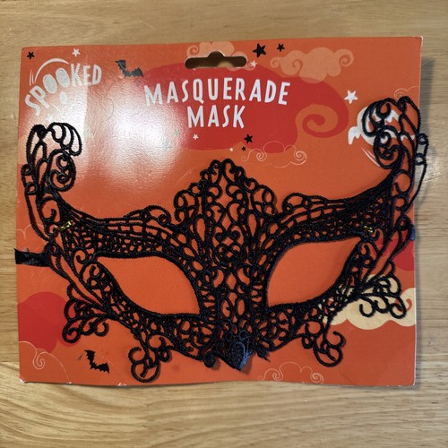 Venetian mask black lace - venetian,