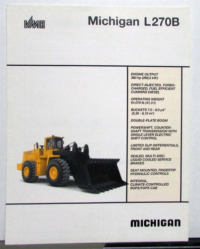 1991 michigan l270b loader - 1991,