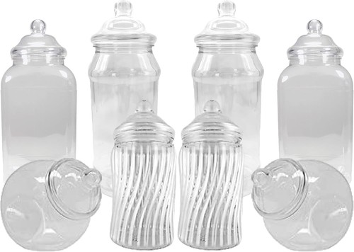 Assorted empty retro plastic - 8,
