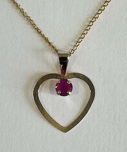 9ct gold real ruby - ruby, (4mm)