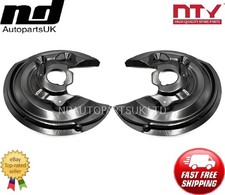 2x Rear Brake Disc Dust Back