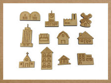 12x Wooden House Building