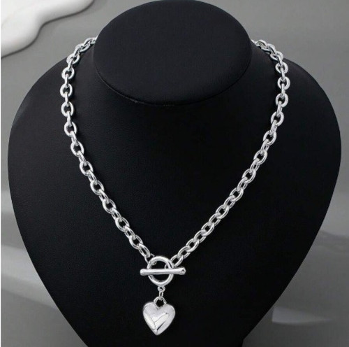 Zara silver new chunky linked