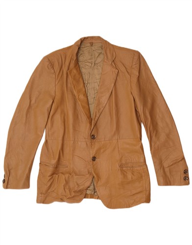 Vintage mens button leather - mens,