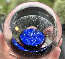 Caithness Plough Glass Paperweight by Colin Terris 1977 Ltd edition