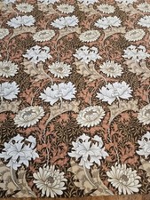Vintage William Morris Chrysanthemum Minor by Sanderson Fabric Remnant