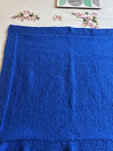 Hand knitted baby blanket - baby, pram