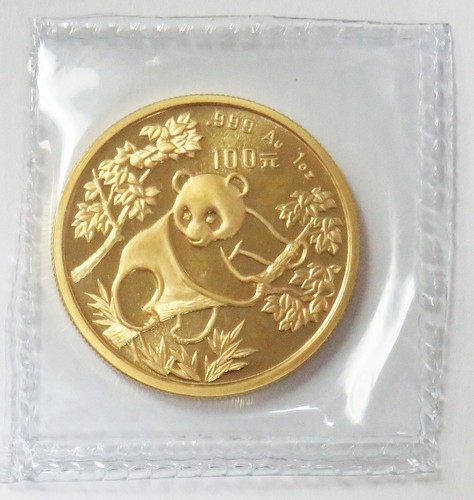 1992 gold china panda 100 - gold,