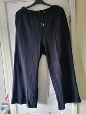 Sainsburys Tu Black Joggers Size Large  Drawstring With Pockets
