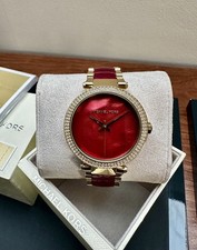 Michael Kors Womens Parker Red