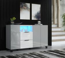 Sideboard Cabinet Grey White