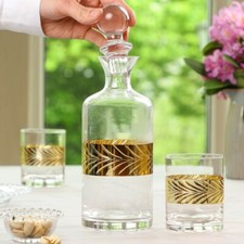 1.5L Glass Decanter Set of 2