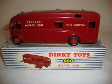 DINKY 980 HORSE VAN (U.S. EXPORT ISSUE) - EXCELLENT in correct original BOX