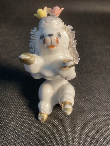 Vintage ceramic poodle - vintage,