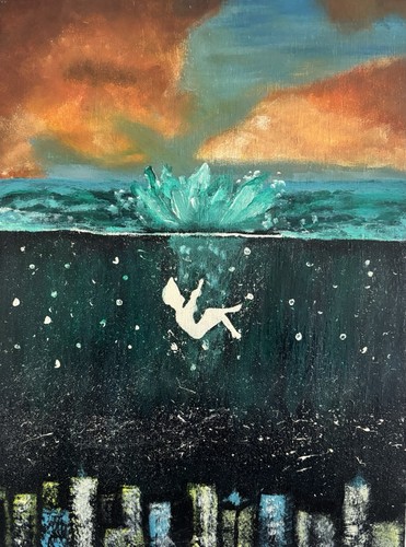 Seep through acrylic - seep,