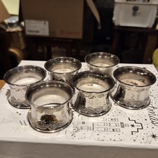 Set of 6 Vintage Silver tone