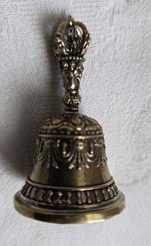 Brass bell handicraft ornate - handicraft,