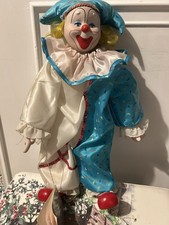 Heritage Mint 1989 Porcelain Clown 16 Inch