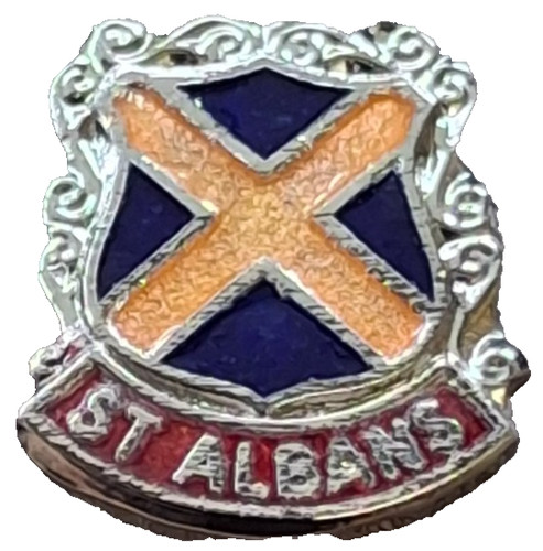 Albans city small pin - st, badge