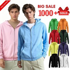 Zip Up Hoodie Mens Fleece
