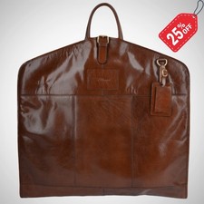 Mens brown leather suit - brown,