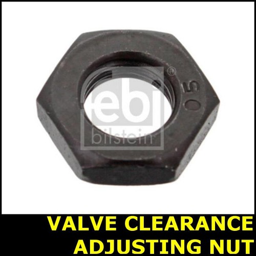 Valve clearance adjusting nut - valve,