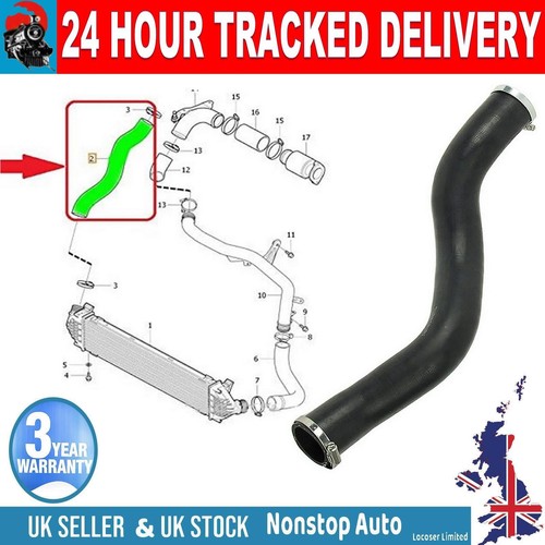 Turbo intercooler hose - intercooler, pipe