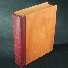 VINTAGE LEATHER BOUND WOODEN