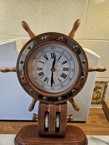 Nautical ships wooden wheel - nautical,