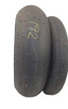 PIRELLI SUPERBIKE SLICKS PAIR 120/70 17 SC1 190/60 17 SC0  FRONT REAR TYRES #191