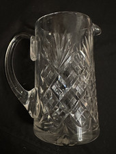 Cut Crystal Jug : 15.5 cm high