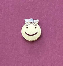 18ct 18K yellow Gold smiley